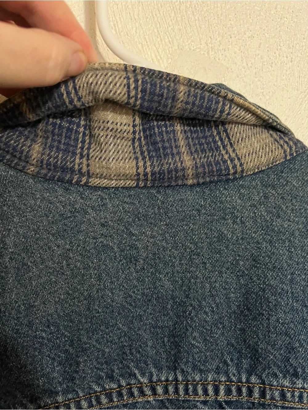 LEVI’S‎ *Vintage* 90’s Plaid Lined Trucker Denim Jacket Mens’s Sz L
